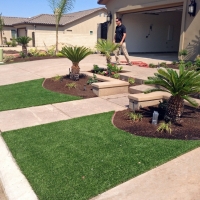 Artificial Grass Installation Turlock, California Landscape Rock, Front Yard Landscaping