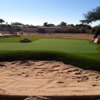 Artificial Turf Installation Hickman, California Golf Green, Backyard