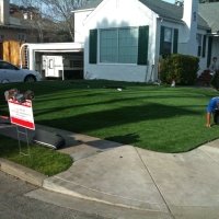 Synthetic Lawn Malaga, California Landscape Rock, Front Yard Landscaping