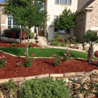 Turf Grass Bass Lake, California Paver Patio, Small Front Yard Landscaping