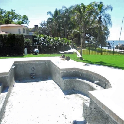 Faux Grass West Menlo Park, California Landscape Rock, Above Ground Swimming Pool