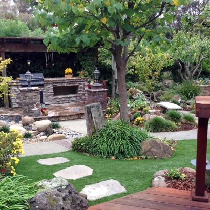 Synthetic Lawn Delft Colony, California Landscape Design, Pavers