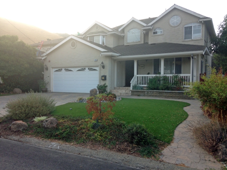 Artificial Grass Carpet Avenal, California Landscape Rock, Front Yard Design