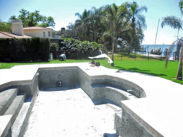 Faux Grass West Menlo Park, California Landscape Rock, Above Ground Swimming Pool