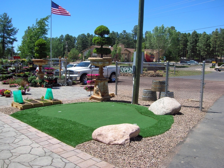 Installing Artificial Grass Gilroy, California Outdoor Putting Green, Commercial Landscape