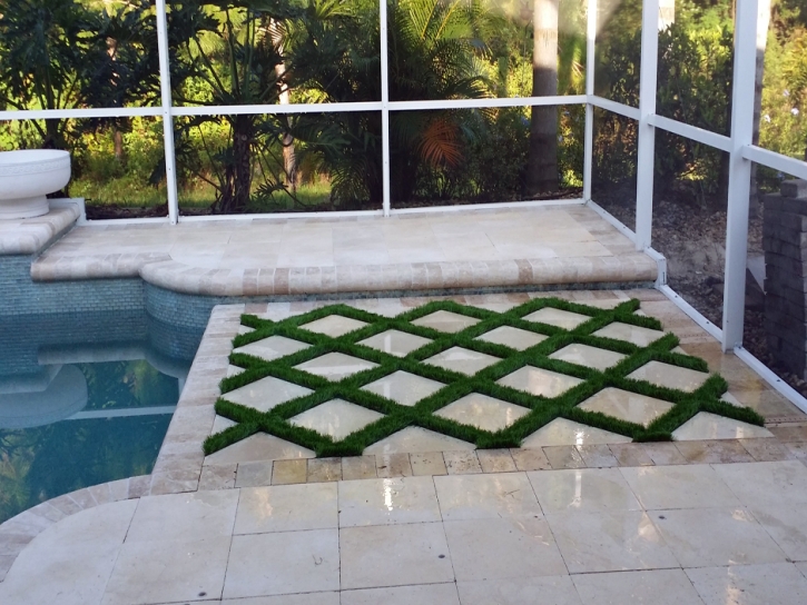 Synthetic Grass Idlewild, California Landscaping, Above Ground Swimming Pool