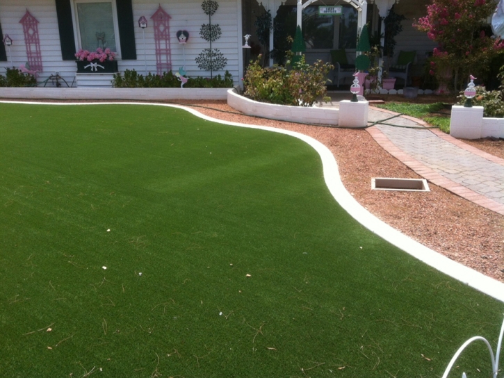 Synthetic Grass South Dos Palos, California Landscaping, Front Yard Landscaping