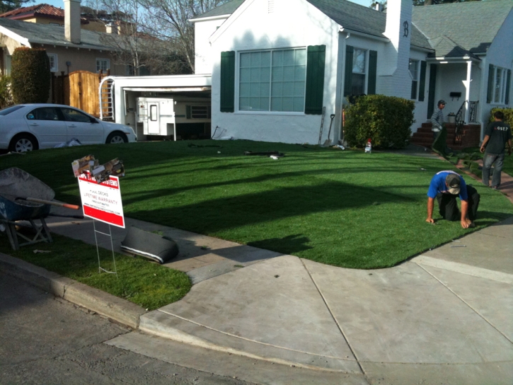 Synthetic Lawn Malaga, California Landscape Rock, Front Yard Landscaping