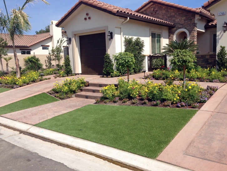 Synthetic Lawn Wilton, California Landscape Rock, Front Yard Design